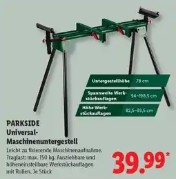Lidl PARKSIDE Universal-Maschinenuntergestell Angebot