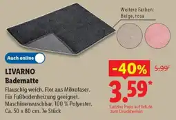 Lidl LIVARNO Badematte Angebot