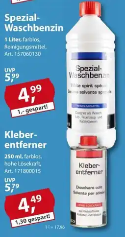 Sonderpreis Baumarkt Spezial-Waschbenzin Angebot