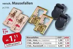 Sonderpreis Baumarkt versch. Mausefallen Angebot