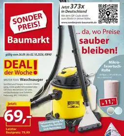 Sonderpreis Baumarkt MISTER TOOL Waschsauger Angebot