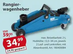 Sonderpreis Baumarkt Rangierwagenheber Megatechnik Angebot
