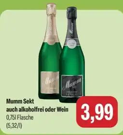 Feneberg Mumm Sekt Angebot