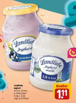 REWE Landliebe Joghurt Angebot