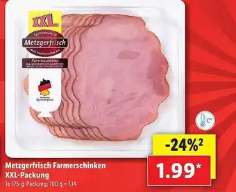 Lidl Metzgerfrisch Farmerschinken XXL-Packung Angebot