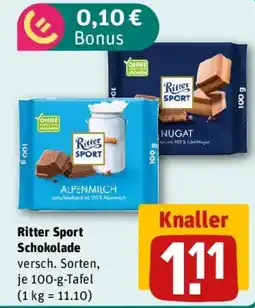 REWE Ritter Sport Schokolade Angebot