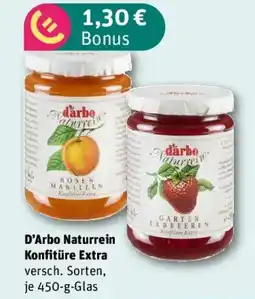 REWE D'Arbo Naturrein Konfitüre Extra Angebot