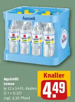 REWE Aquintéll Lemon Angebot