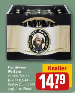 REWE Franziskaner Weißbier Angebot
