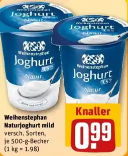 REWE Weihenstephan Naturjoghurt mild Angebot