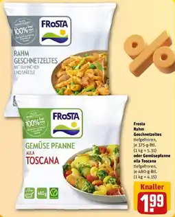 REWE Frosta Rahm Geschnetzeltes oder Gemüsepfanne alla Toscana Angebot
