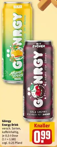 REWE Gönrgy Energy Drink Angebot