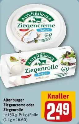 REWE Altenburger Ziegencreme oder Ziegenrolle Angebot