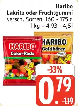 Marktkauf Haribo Lakritz oder Fruchtgummi Angebot