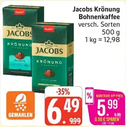 Marktkauf Jacobs Krönung Bohnenkaffee Angebot