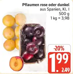 Marktkauf Pflaumen rose oder dunkel Angebot
