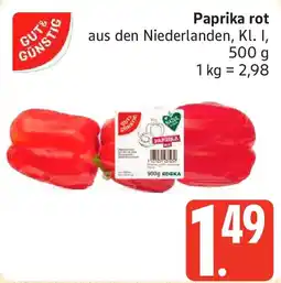 Marktkauf Paprika rot Angebot