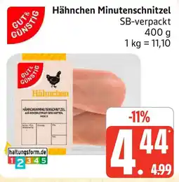 Marktkauf Hähnchen Minutenschnitzel Angebot