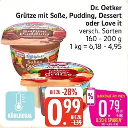 Marktkauf Dr. Oetker Grütze mit Soße, Pudding, Dessert oder Love it Angebot