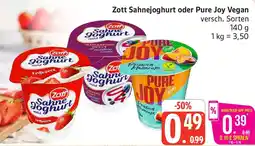 Marktkauf Zott Sahnejoghurt oder Pure Joy Vegan Angebot