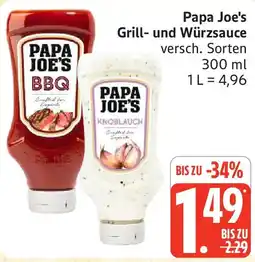 Marktkauf Papa Joe's Grill- und Würzsauce Angebot