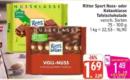 Marktkauf Ritter Sport Nuss- oder Kakaoklasse Tafelschokolade Angebot