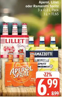 Marktkauf Aperol, Lillet oder Ramarotti Spritz Angebot