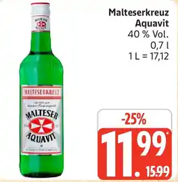 Marktkauf Malteserkreuz Aquavit Angebot