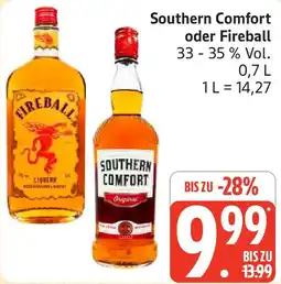 Marktkauf Southern Comfort oder Fireball Angebot