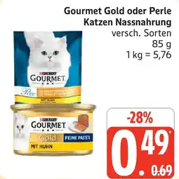 Marktkauf Gourmet Gold oder Perle Katzen Nassnahrung Angebot