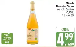 Marktkauf Münch Demeter Secco Angebot