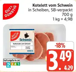 Marktkauf Kotelett vom Schwein Angebot