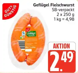 Marktkauf GUT & GÜNSTIG Geflügel Fleischwurst Angebot