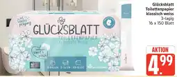 Marktkauf Glücksblatt Toilettenpapier klassisch weiss Angebot