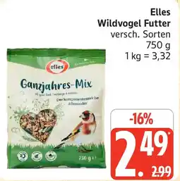 Marktkauf Elles Wildvogel Futter Ganzjahres-Mix Angebot