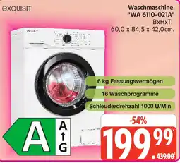 Marktkauf exquisit Waschmaschine WA 6110-021A Angebot