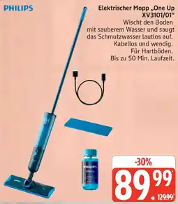 Marktkauf PHILIPS Elektrischer Mopp „One Up XV3101/01“ Angebot