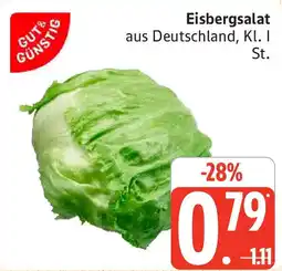 Marktkauf GUT& GÜNSTIG Eisbergsalat Angebot