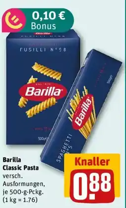 REWE Barilla Classic Pasta Angebot