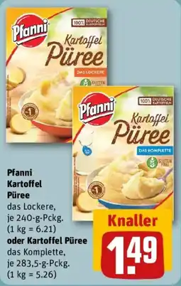 REWE Pfanni Kartoffel Püree oder Kartoffel Püree Angebot