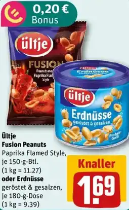 REWE ültje Fusion Peanuts oder Erdnüsse Angebot