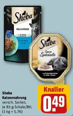REWE Sheba Katzenfutter Angebot