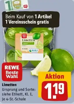 REWE Limetten Angebot