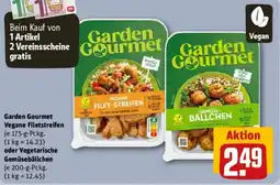 REWE Garden Gourmet Vegane Filetstreifen oder Vegetarische Gemüsebällchen Angebot