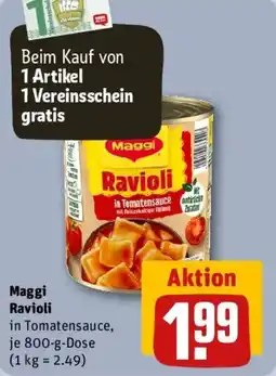 REWE Maggi Ravioli in Tomatensauce Angebot