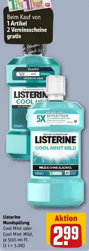 REWE Listerine Mundspülung Angebot