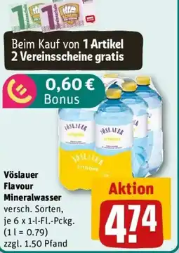REWE Vöslauer Flavour Mineralwasser Angebot