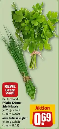 REWE REWE Beste Wahl Frische Kräuter Schnittlauch oder Petersilie glatt Angebot