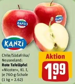 REWE Rote Tafeläpfel Angebot