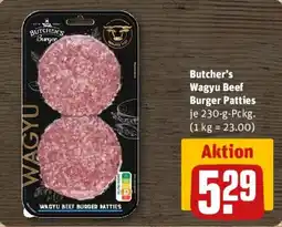REWE Butcher's Wagyu Beef Burger Patties Angebot